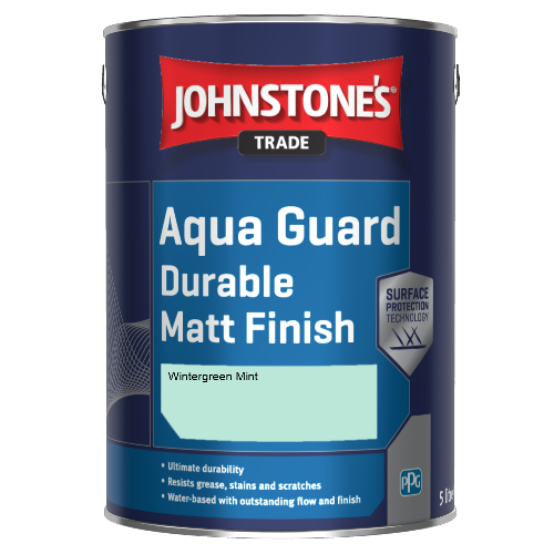 Johnstone's Aqua Guard Durable Matt Finish - Wintergreen Mint - 2.5ltr