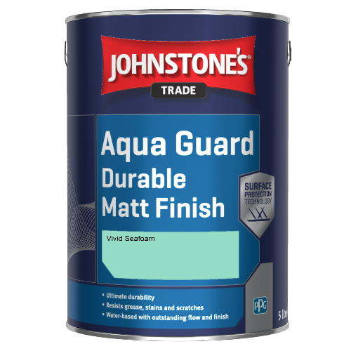 Johnstone's Aqua Guard Durable Matt Finish - Vivid Seafoam - 1ltr