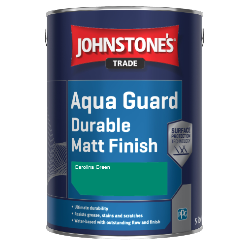 Johnstone's Aqua Guard Durable Matt Finish - Carolina Green - 1ltr