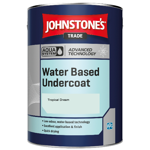 Johnstone's Aqua Water Based Undercoat paint - Tropical Dream - 2.5ltr