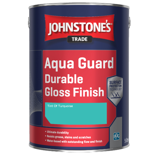 Johnstone's Aqua Guard Durable Gloss Finish - Tint Of Turquoise - 1ltr