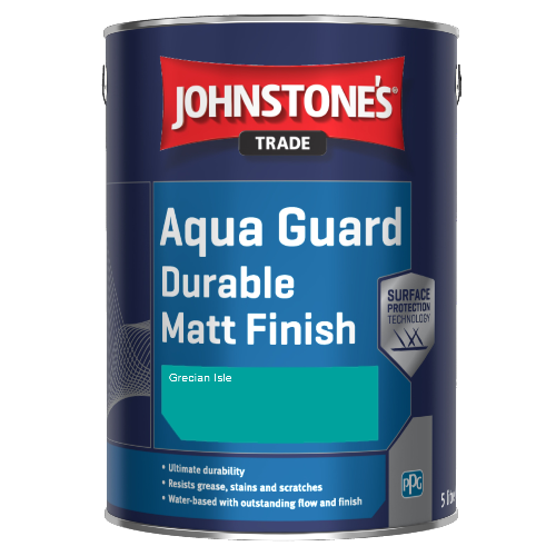 Johnstone's Aqua Guard Durable Matt Finish - Grecian Isle - 1ltr