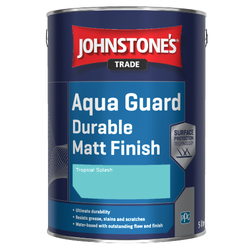 Johnstone's Aqua Guard Durable Matt Finish - Tropical Splash - 5ltr