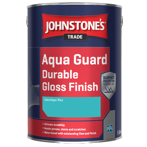 Johnstone's Aqua Guard Durable Gloss Finish - Montego Bay - 1ltr