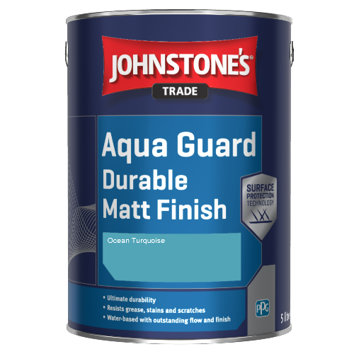 Johnstone's Aqua Guard Durable Matt Finish - Ocean Turquoise - 1ltr