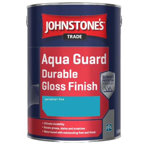 Johnstone's Aqua Guard Durable Gloss Finish - Jamaican Sea - 1ltr