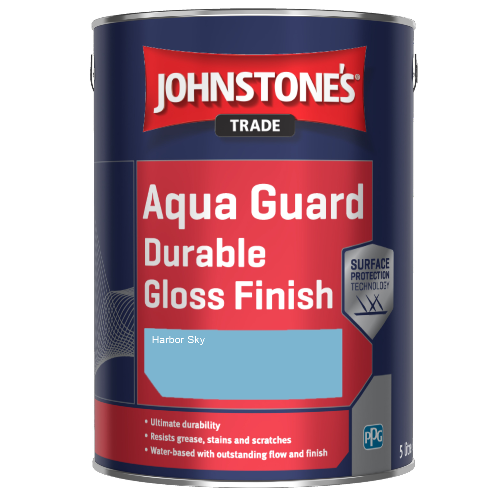 Johnstone's Aqua Guard Durable Gloss Finish - Harbor Sky - 1ltr