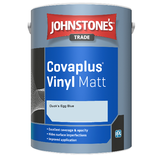 Johnstone's Trade Covaplus Vinyl Matt emulsion paint - Duck's Egg Blue - 5ltr