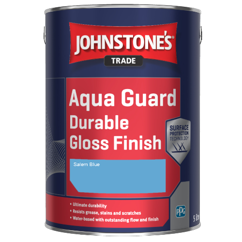 Johnstone's Aqua Guard Durable Gloss Finish - Salem Blue - 1ltr