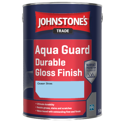 Johnstone's Aqua Guard Durable Gloss Finish - Ocean Skies - 1ltr