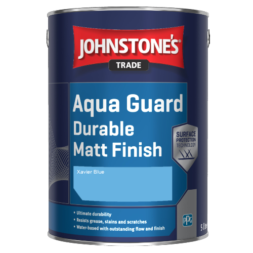 Johnstone's Aqua Guard Durable Matt Finish - Xavier Blue - 1ltr