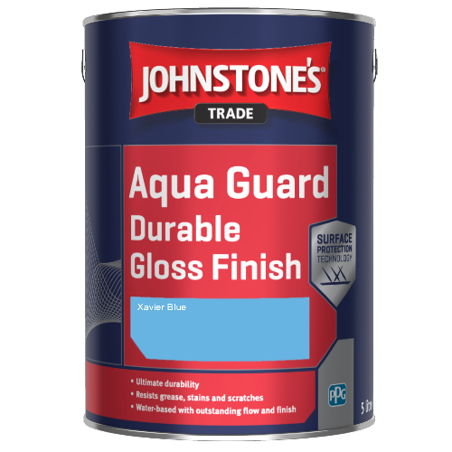 Johnstone's Aqua Guard Durable Gloss Finish - Xavier Blue - 1ltr