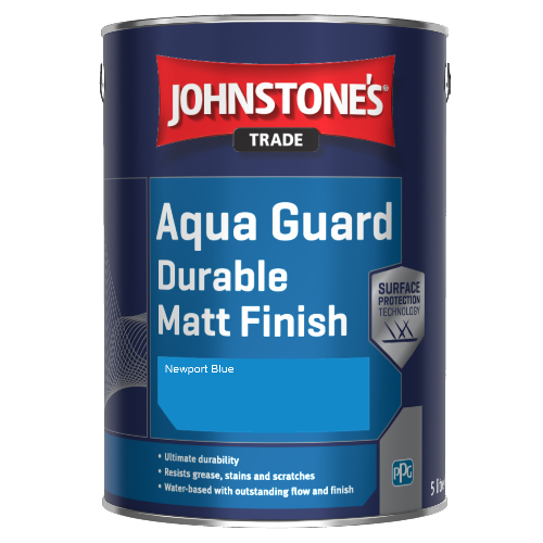 Johnstone's Aqua Guard Durable Matt Finish - Newport Blue - 1ltr