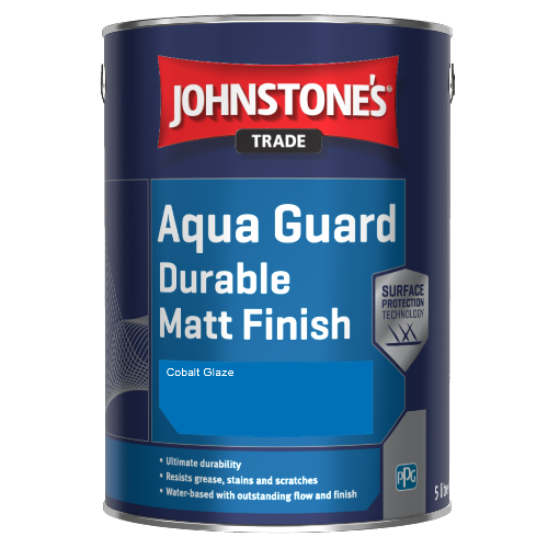 Johnstone's Aqua Guard Durable Matt Finish - Cobalt Glaze - 5ltr