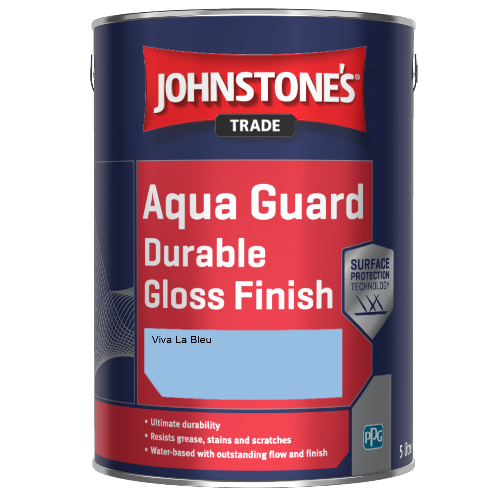 Johnstone's Aqua Guard Durable Gloss Finish - Viva La Bleu - 1ltr
