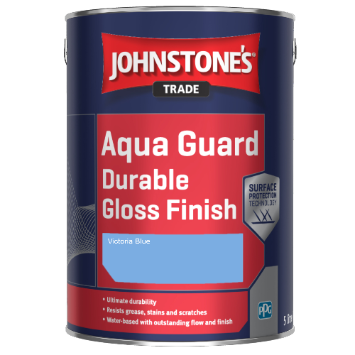 Johnstone's Aqua Guard Durable Gloss Finish - Victoria Blue - 1ltr