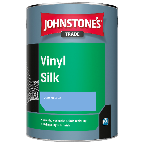 Johnstone's Trade Vinyl Silk emulsion paint - Victoria Blue - 5ltr