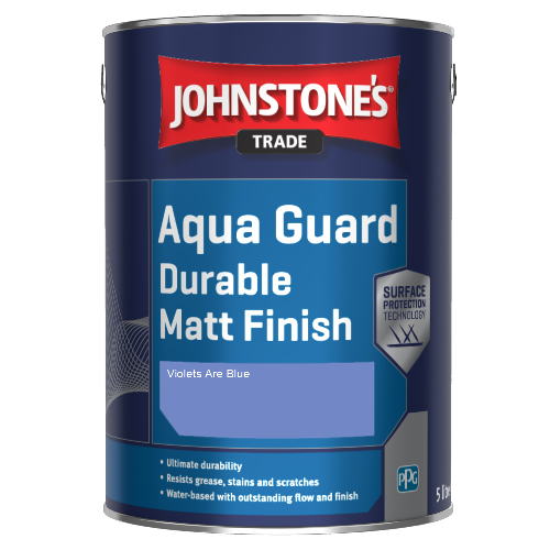 Johnstone's Aqua Guard Durable Matt Finish - Violets Are Blue - 1ltr