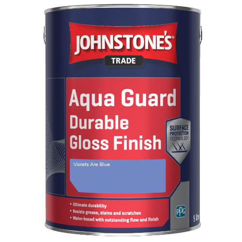 Johnstone's Aqua Guard Durable Gloss Finish - Violets Are Blue - 1ltr