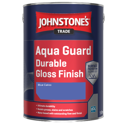 Johnstone's Aqua Guard Durable Gloss Finish - Blue Calico - 1ltr