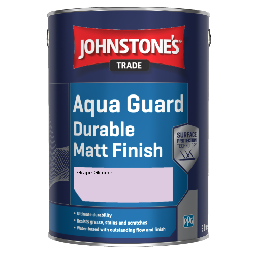 Johnstone's Aqua Guard Durable Matt Finish - Grape Glimmer - 1ltr
