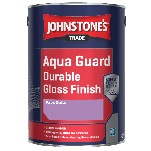 Johnstone's Aqua Guard Durable Gloss Finish - Purple Statice - 1ltr