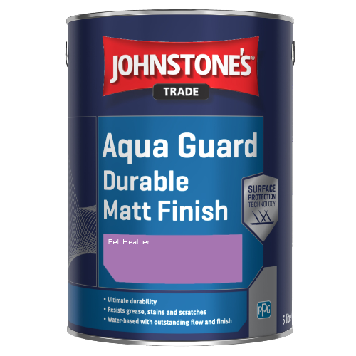 Johnstone's Aqua Guard Durable Matt Finish - Bell Heather - 1ltr