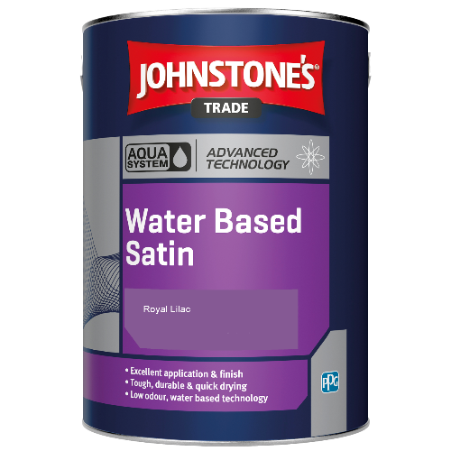 Johnstone's Aqua Water Based Satin finish paint - Royal Lilac - 5ltr