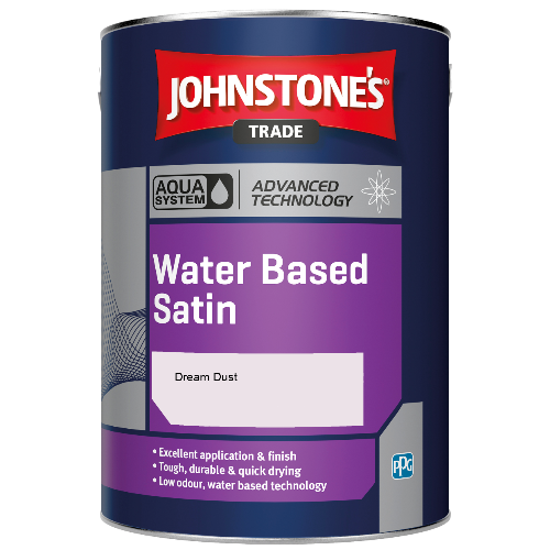 Johnstone's Aqua Water Based Satin finish paint - Dream Dust - 1ltr