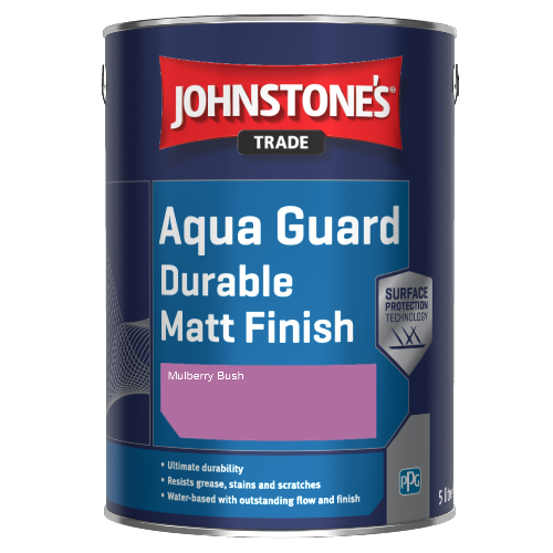 Johnstone's Aqua Guard Durable Matt Finish - Mulberry Bush - 1ltr