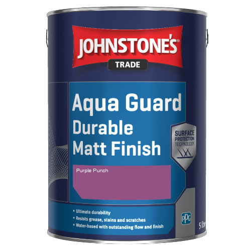 Johnstone's Aqua Guard Durable Matt Finish - Purple Punch - 1ltr