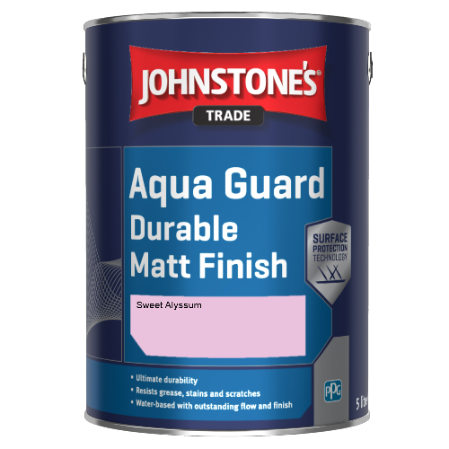 Johnstone's Aqua Guard Durable Matt Finish - Sweet Alyssum - 1ltr