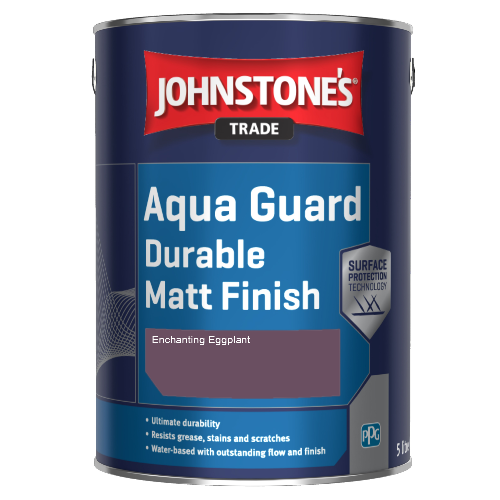 Johnstone's Aqua Guard Durable Matt Finish - Enchanting Eggplant - 1ltr
