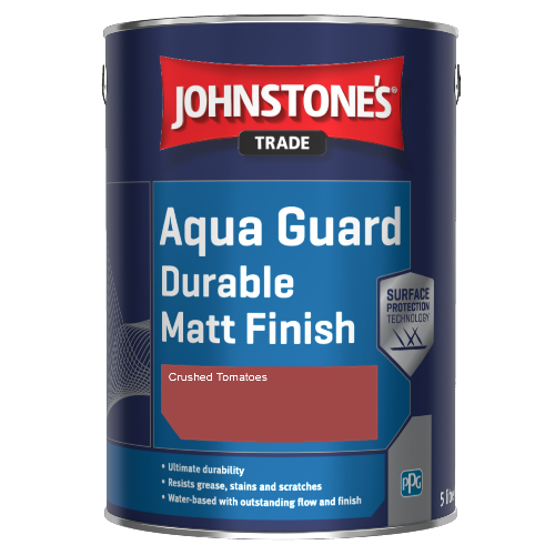 Johnstone's Aqua Guard Durable Matt Finish - Crushed Tomatoes - 1ltr