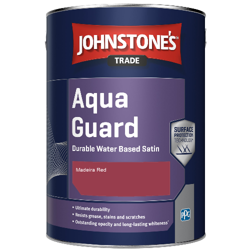 Aqua Guard Durable Water Based Satin - Madeira Red - 1ltr