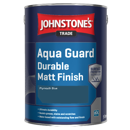 Johnstone's Aqua Guard Durable Matt Finish - Plymouth Blue - 1ltr
