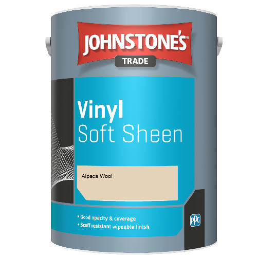 Johnstone's Trade Vinyl Soft Sheen emulsion paint - Alpaca Wool - 5ltr