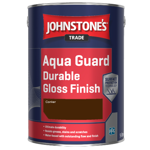 Johnstone's Aqua Guard Durable Gloss Finish - Conker - 5ltr