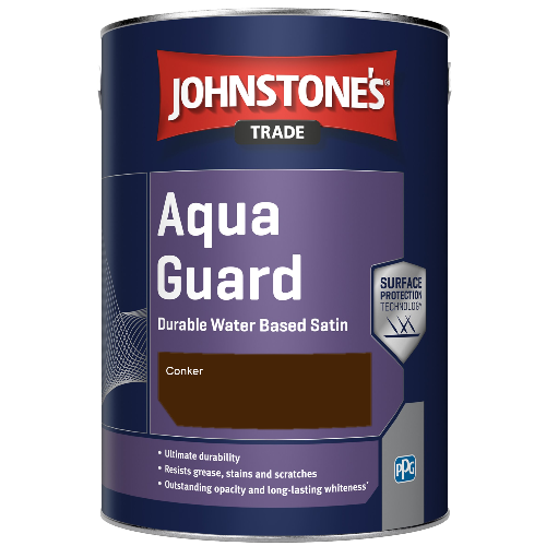 Aqua Guard Durable Water Based Satin - Conker - 1ltr