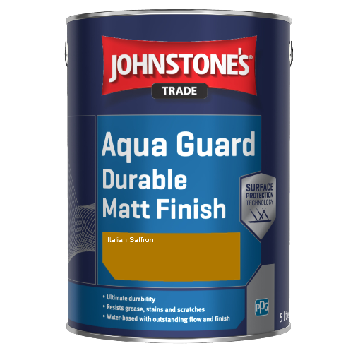 Johnstone's Aqua Guard Durable Matt Finish - Italian Saffron - 1ltr