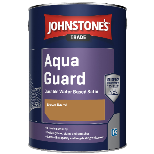 Aqua Guard Durable Water Based Satin - Brown Basket - 1ltr