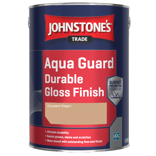 Johnstone's Aqua Guard Durable Gloss Finish - Covered Wagon - 1ltr