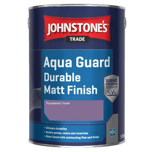 Johnstone's Aqua Guard Durable Matt Finish - Powdered Violet - 1ltr