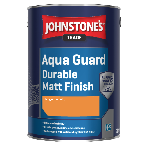 Johnstone's Aqua Guard Durable Matt Finish - Tangerine Jelly - 1ltr