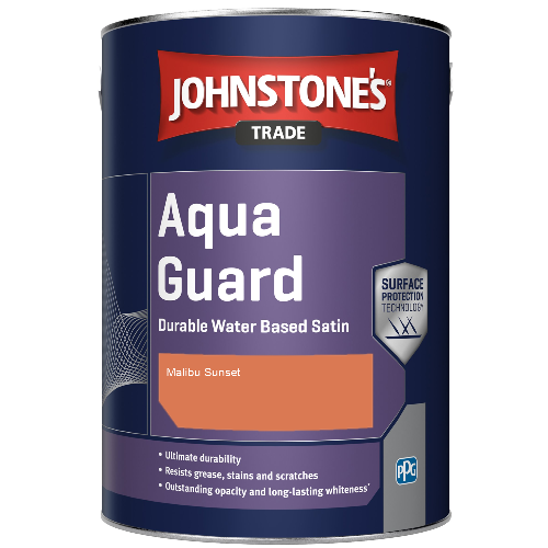 Aqua Guard Durable Water Based Satin - Malibu Sunset - 5ltr