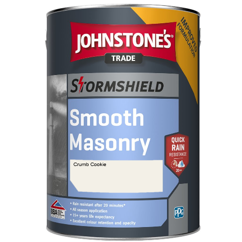 Johnstone's Stormshield Smooth Masonry - Crumb Cookie - 5ltr
