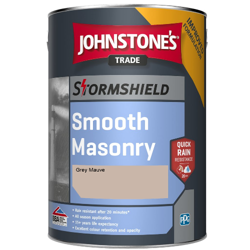 Johnstone's Stormshield Smooth Masonry - Grey Mauve - 5ltr