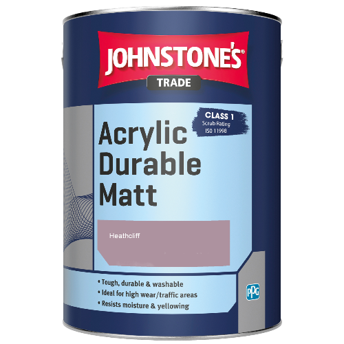 Johnstone's Trade Acrylic Durable Matt emulsion paint - Heathcliff - 2.5ltr
