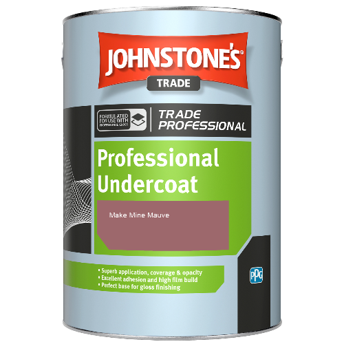 Johnstone's Professional Undercoat spirit based paint - Make Mine Mauve - 2.5ltr