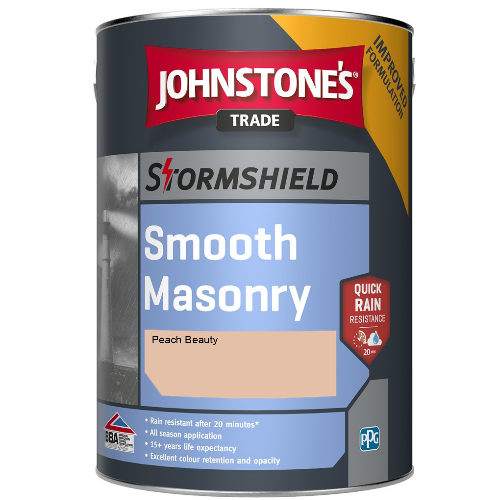 Johnstone's Stormshield Smooth Masonry - Peach Beauty - 5ltr
